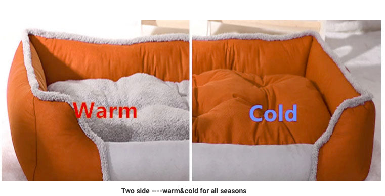 Soft Touch All Seasons 26'' Bed showcasing warm and cold sides for different comfort preferences.
