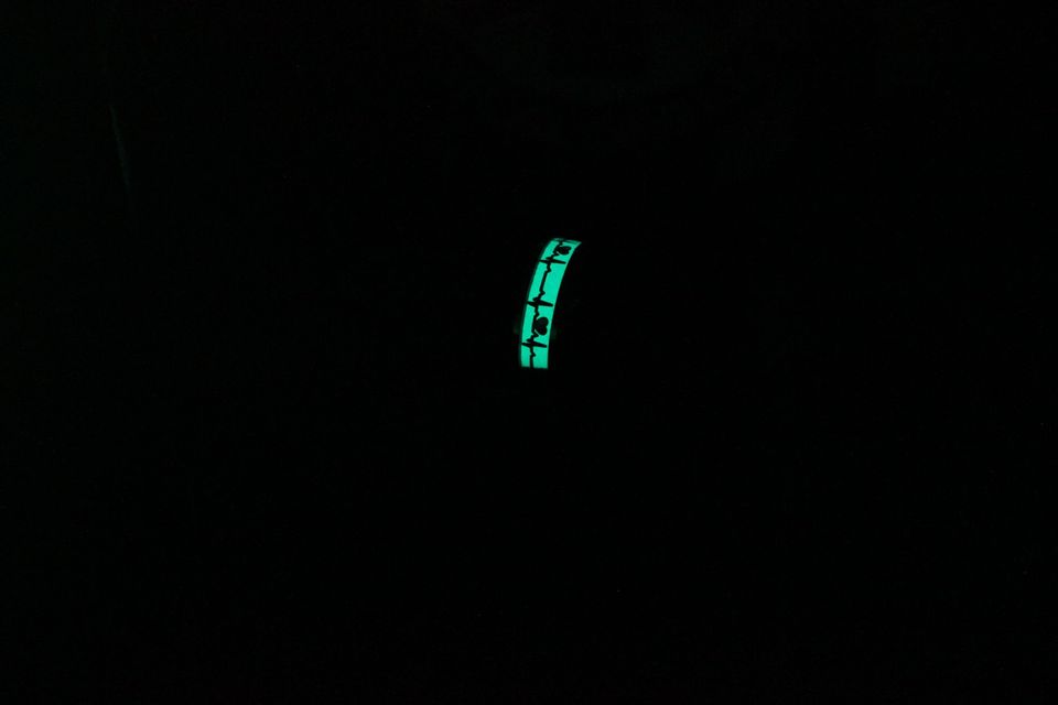 EKG Rhythm Tracing Ring Band Glowing Great Medical Gift