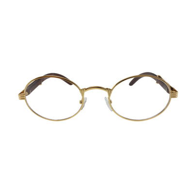 MQ Huncho Sunglasses in Gold / Clear