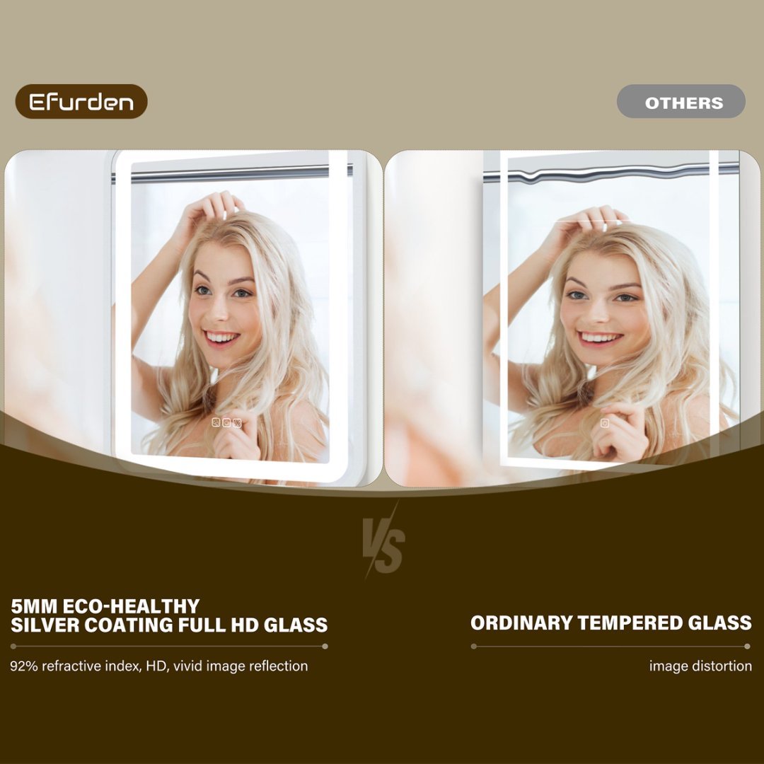 LuneluX_Home – Smart LED Bathroom Mirror with Anti-Fog & Touch Control