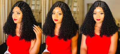 Super Double Drawn 12A Grade Pissy Curl BUNDLES with CLOSURES & FRONTA