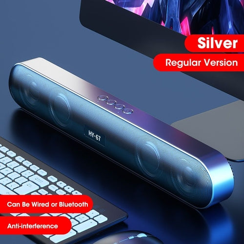 PC Soundbar Wireless 6D Surround Speaker Bluetooth 5.0 Home Wired