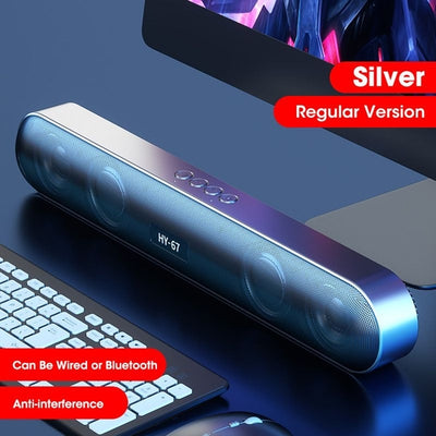 PC Soundbar Wireless 6D Surround Speaker Bluetooth 5.0 Home Wired