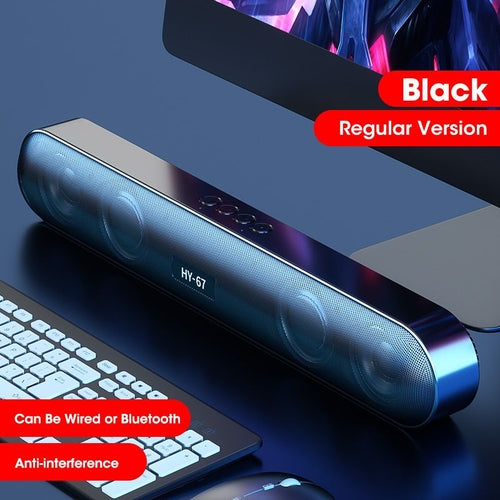 PC Soundbar Wireless 6D Surround Speaker Bluetooth 5.0 Home Wired