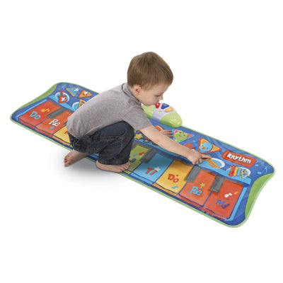 : Step-To-Play: Junior Piano Mat - Lights & Sounds, 10 Keys, 6 Instrument Sounds & 4 Animal Noises, Record & Playback, Toddler & Kids Age 2+