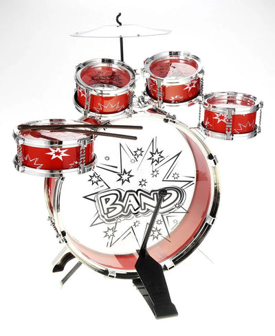 Playworld Musical Instrument Drum Playset - Red