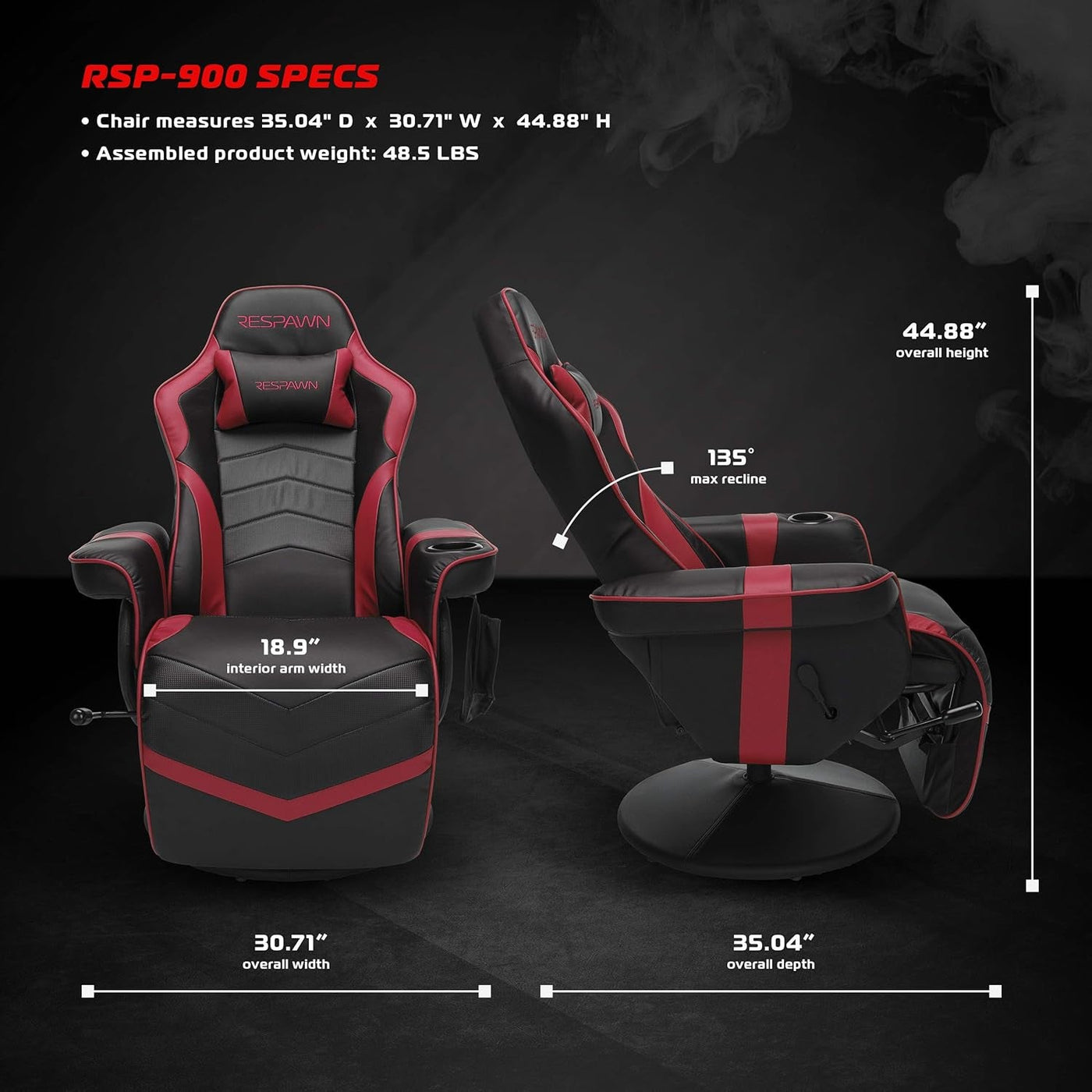 900 Gaming Recliner - Video Games Console Recliner Chair, Computer