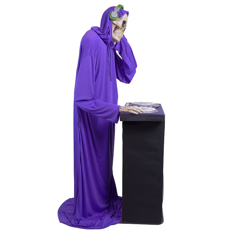 5.5-Ft Bluetooth DJ Webbs Skeleton Motion Activated Lighted Animatronic