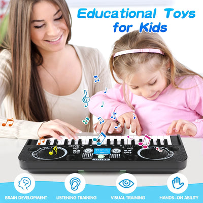 Baby Piano Toys for Kids 1-4 Years, 37 Keys Musical Piano Keyboard for Toddlers, Musical Instrument Toys Birthday Gifts for Toddlers Boys Girls Aged 3-8
