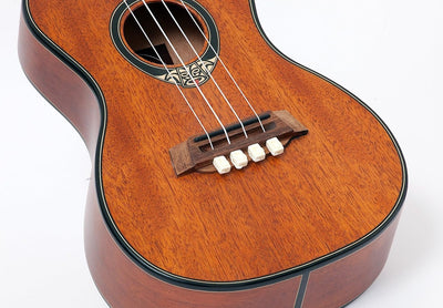 TSTUW TENOR String-Tie Tailpiece Bridgebeads Set for Ukulele, PEARL BONE WHITE Color Bridge Beads.
