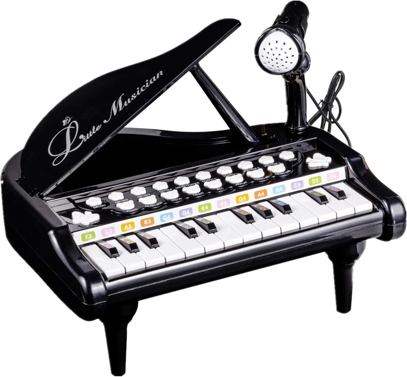 Toy Piano for Toddler - Birthday Gift for 1 2 3 4 Year Old Girls and Boys, 24 Keys Multi-Functional Baby Piano Toy with Microphone