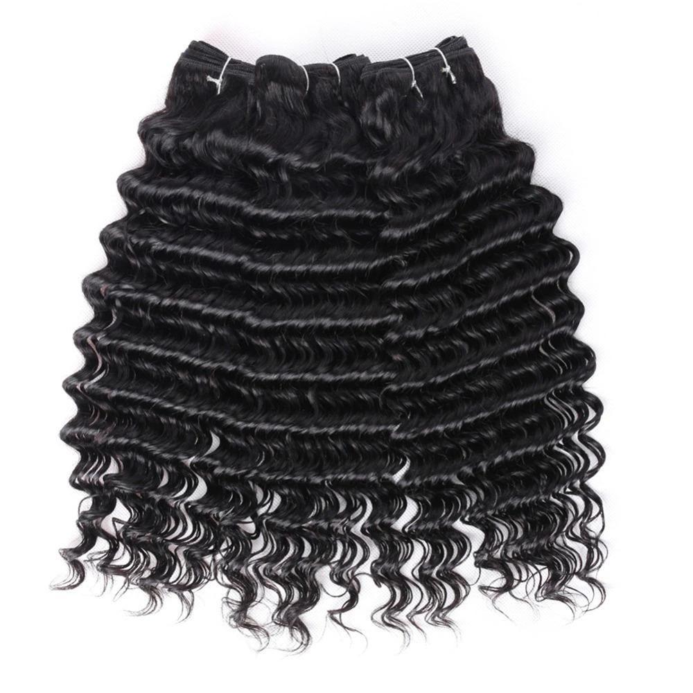 Super Double Drawn 12A Grade Deep Wave BUNDLES with CLOSURES & FRONTAL
