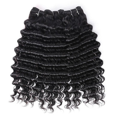 Super Double Drawn 12A Grade Deep Wave BUNDLES with CLOSURES & FRONTAL