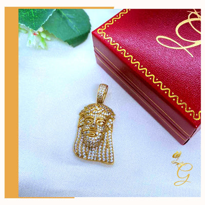 10K Yellow Gold Jesus Pendant