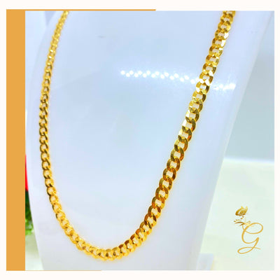 10K Gold Cuban link Chain 24” 5.53MM Width