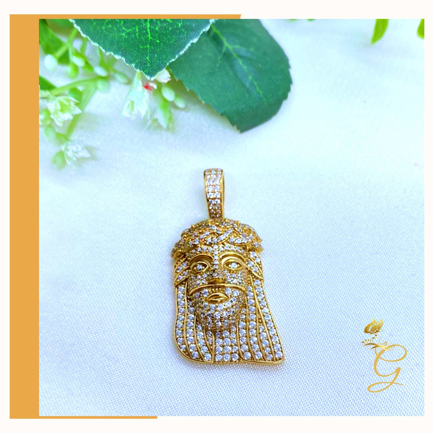10K Yellow Gold Jesus Pendant