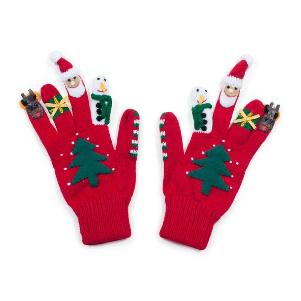 Christmas Gloves Appealing Characters