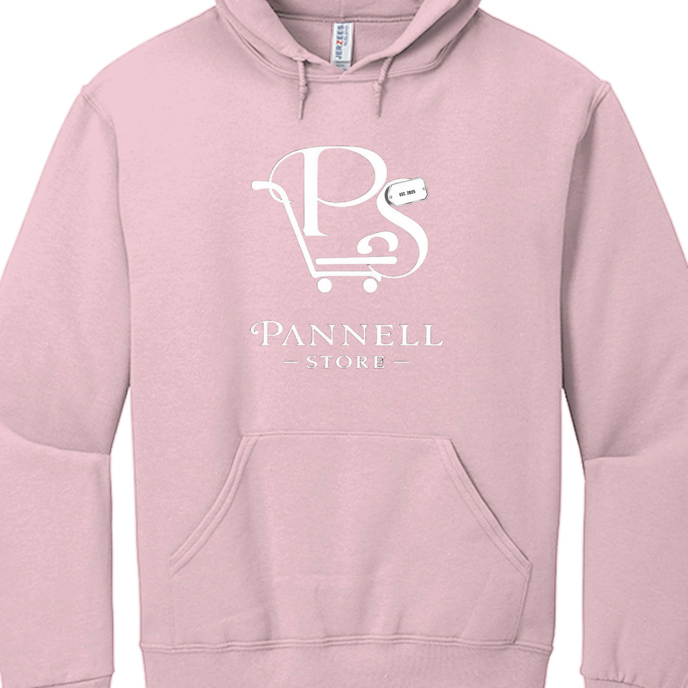 You are enough Adult pullover hoodie in pink with Pannell Store logo.