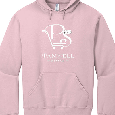 You are enough Adult pullover hoodie in pink with Pannell Store logo.