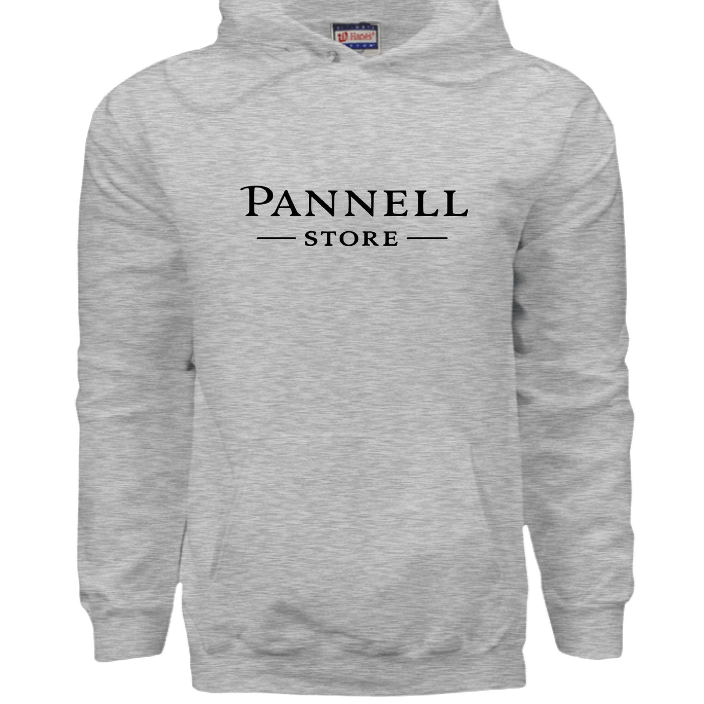 Lend a Hand - Gray pullover hoodie from Pannell Store featuring a classic design.