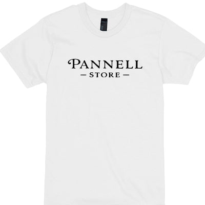 Addicted Tees Light featuring Pannell Store logo on a white t-shirt, perfect for casual wear.