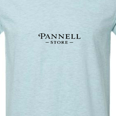 Addicted Tees Light featuring Pannell Store logo on a light blue cotton t-shirt.