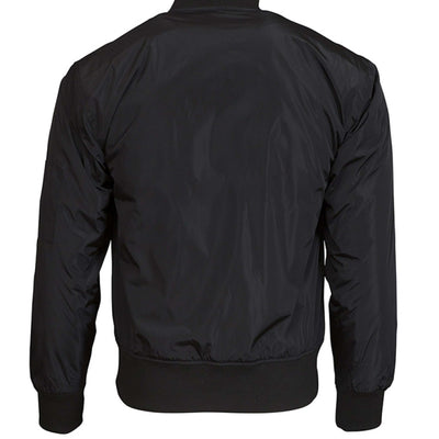 Back view of Pannell Store Bomber Jacket showcasing its sleek design and insulation features.