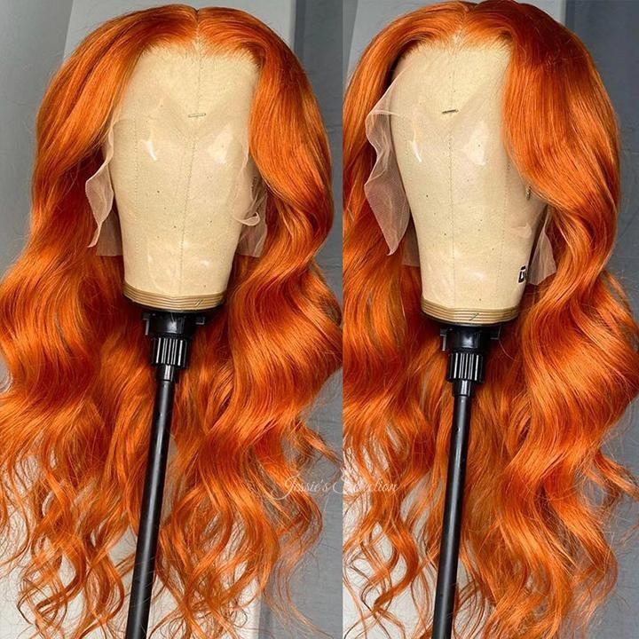 10A Grade Orange #1B/350 Body Wave BUNDLES with CLOSURES & FRONTALS
