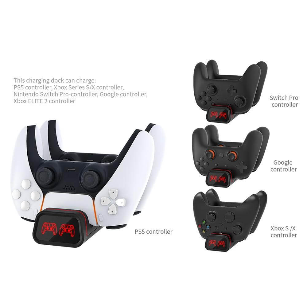 Controller Charging Dock For PS5 , Xbox Series S/X , Nintendo Switch