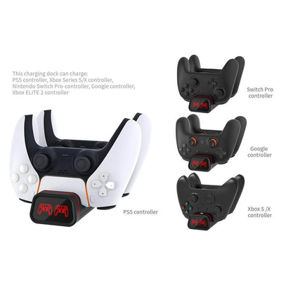 Controller Charging Dock For PS5 , Xbox Series S/X , Nintendo Switch