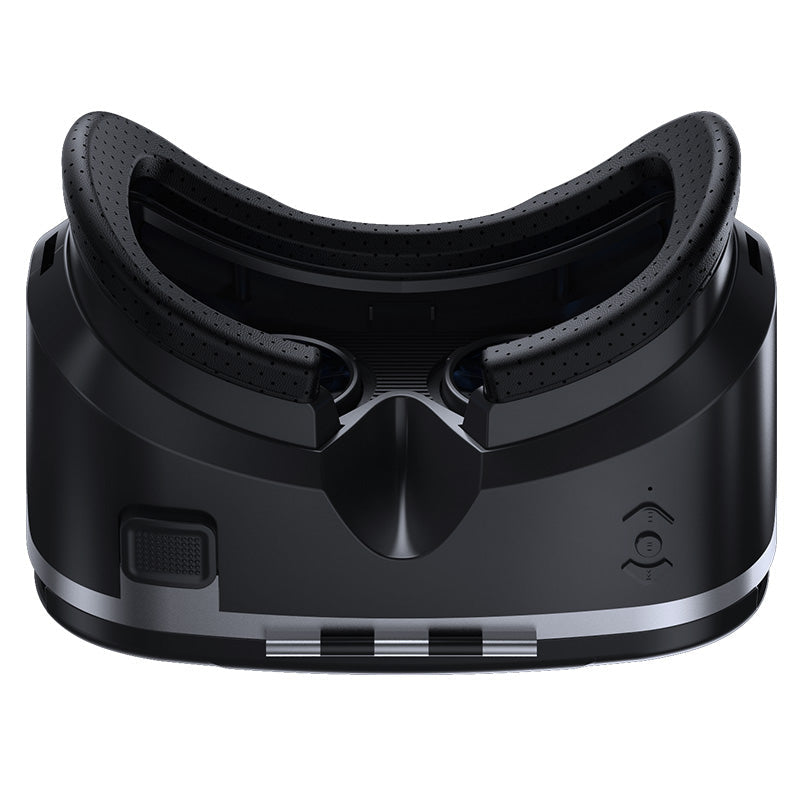 Dragon Flash VR Gaming Headset With Controller black design and cushioned interior for comfort and immersive 3D experience.