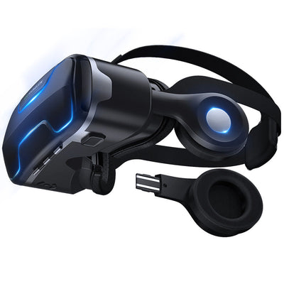 Dragon Flash VR Gaming Headset With Controller showcasing advanced 3D phase sound technology and wireless functionality.