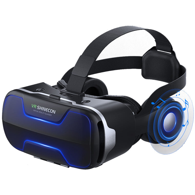 Dragon Flash VR Gaming Headset With Controller showcasing immersive design and advanced audio features.