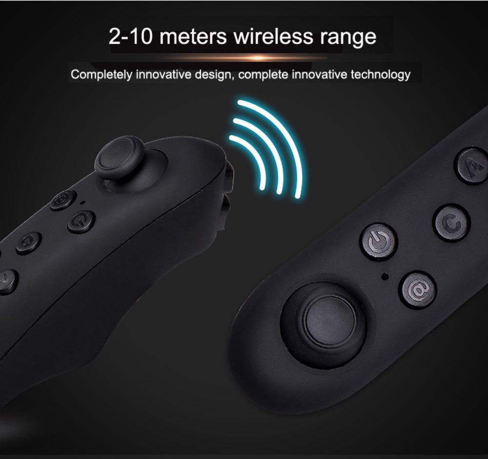 Dragon Flash VR Gaming Headset With Controller wireless controller features innovative design and 2-10 meters range.