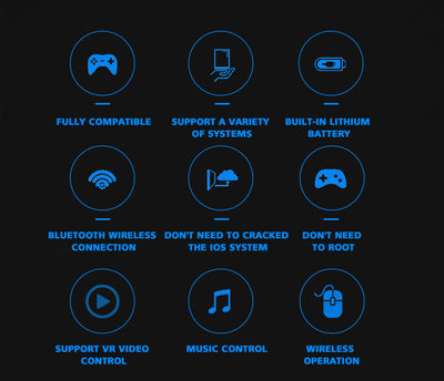 Dragon Flash VR Gaming Headset With Controller features fully compatible systems, Bluetooth connection, and lithium battery.
