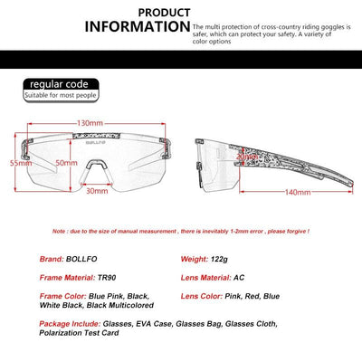 Sports Cycling Sunglasses Bicycle Glasses Polarized Outdoor Riding