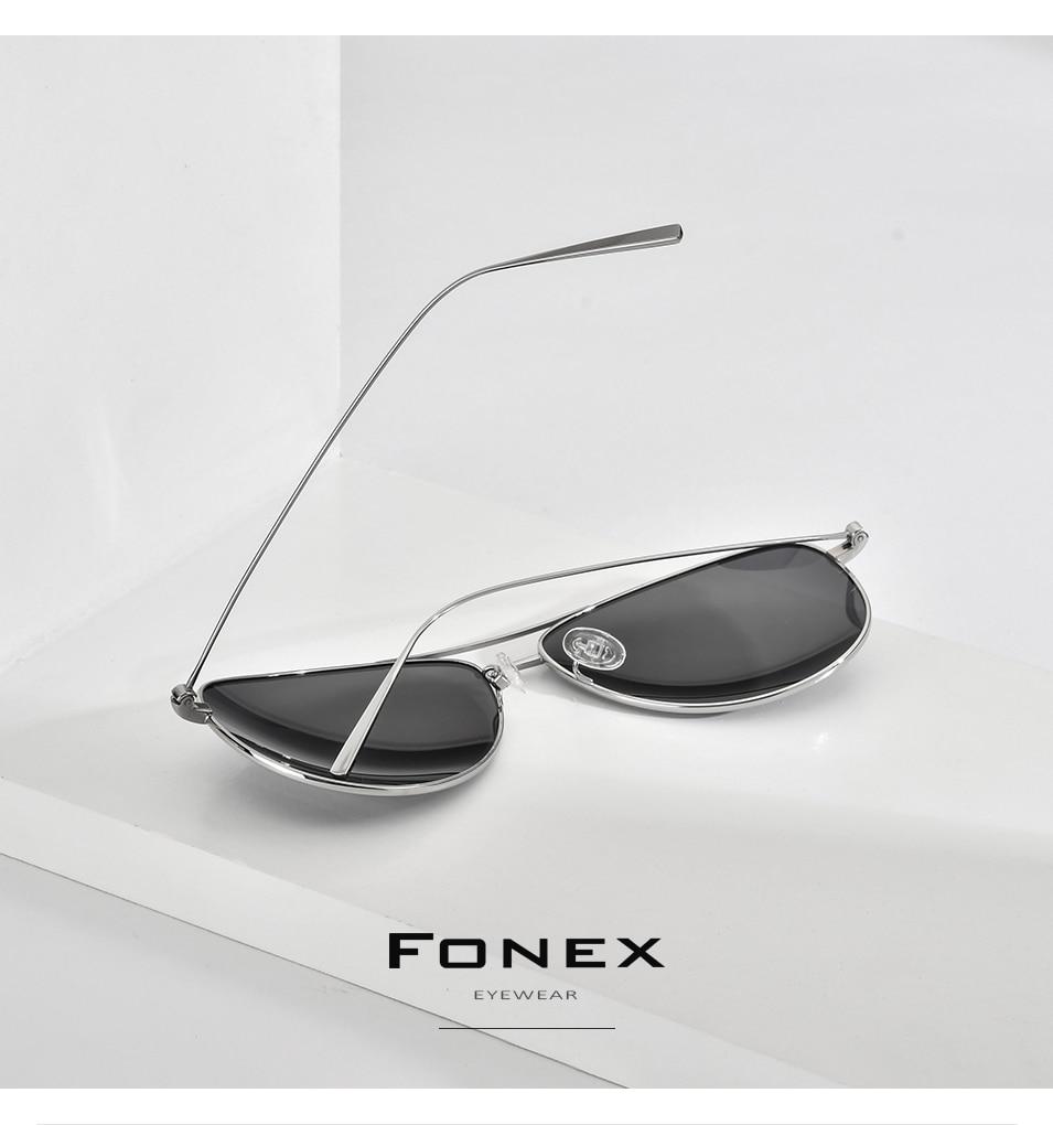 Titanium Polarized Sunglasses Men New Aviation Sun Glasses for Men