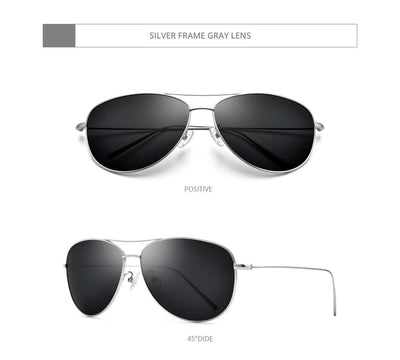 Titanium Polarized Sunglasses Men New Aviation Sun Glasses for Men