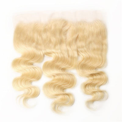 Blonde Body Wave #1B/613 BUNDLES with CLOSURES & FRONTALS