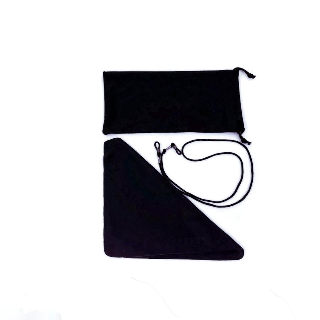 Black sunglasses accessories set